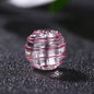 Lampwork Glass Beads Round 12mm Japanese Style Silver Foil Filled 30pcs 7