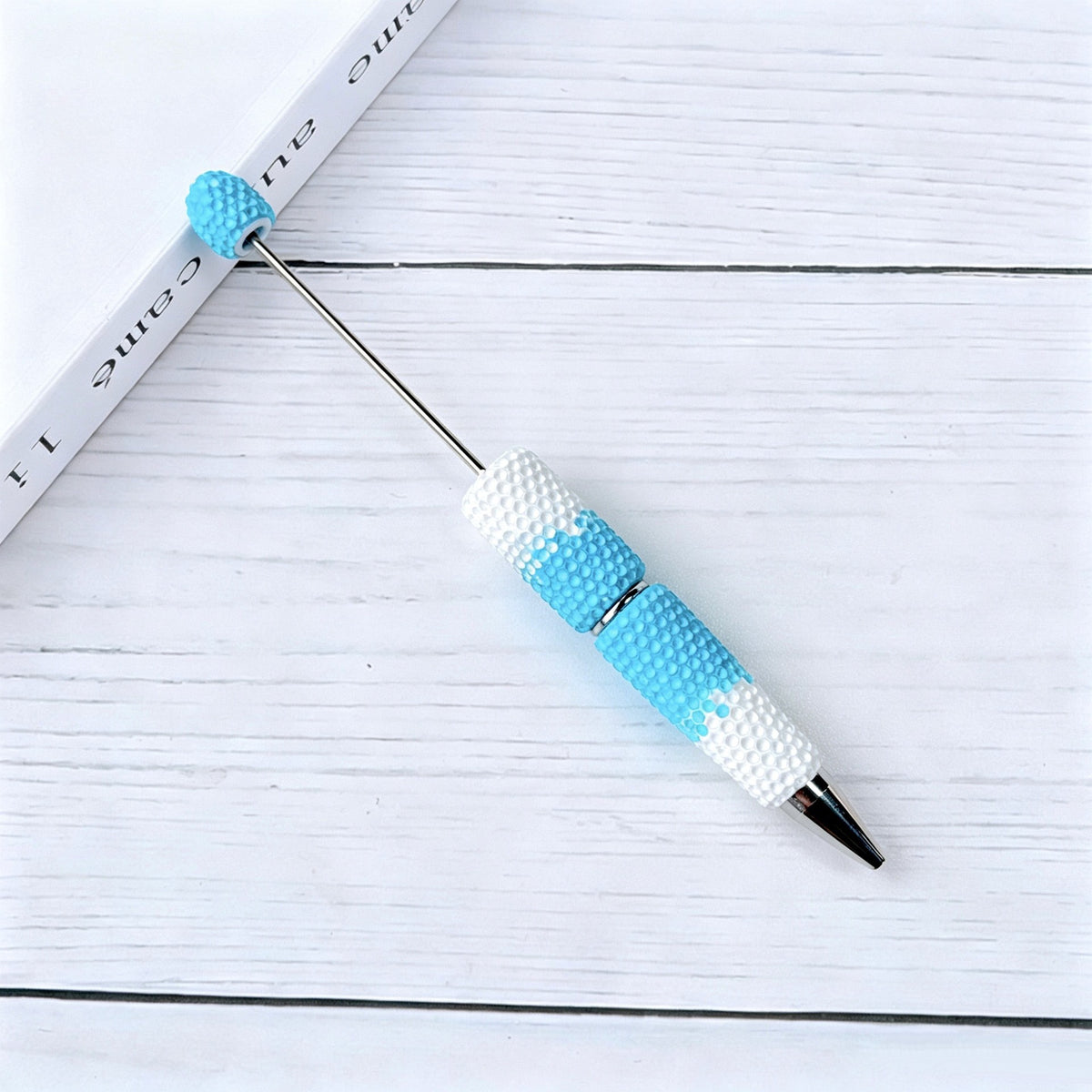 Gradient Candy Color Beadable Pen with Full Rhinestones 25
