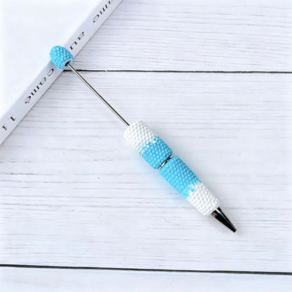 Gradient Candy Color Beadable Pen with Full Rhinestones 25