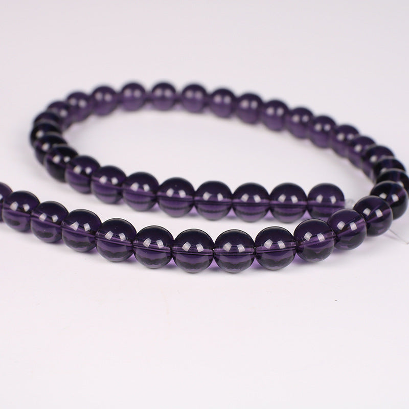 Color Transparent Glass Beads 4mm Vibrant Round Smooth 98pcs 13