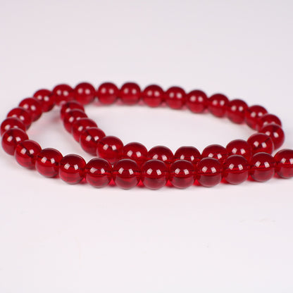 Color Transparent Glass Beads 4mm Vibrant Round Smooth 98pcs 18