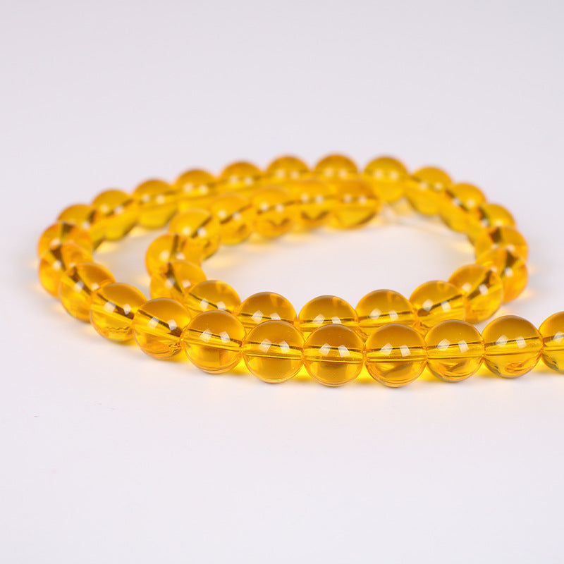 Color Transparent Glass Beads 4mm Vibrant Round Smooth 98pcs 15