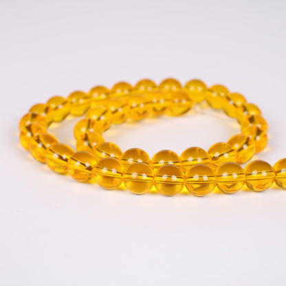 Color Transparent Glass Beads 4mm Vibrant Round Smooth 98pcs 15