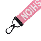 Ribbon Wristlet Keychain Metal Bold Fashion Lettering Colorful 5