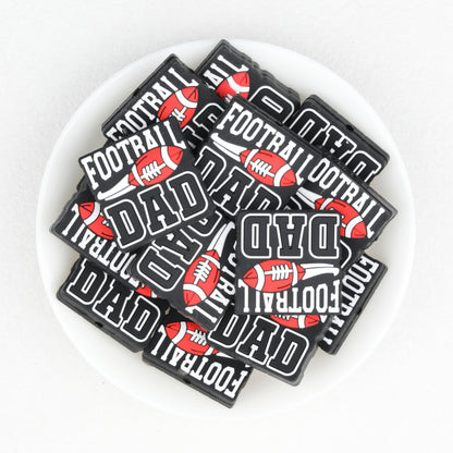Silicone Focal Beads Dad Theme Legendary Dad Best Ever 20pcs