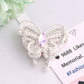 Alloy Butterfly Rhinestone Beads 31x30x11mm 3pcs 6