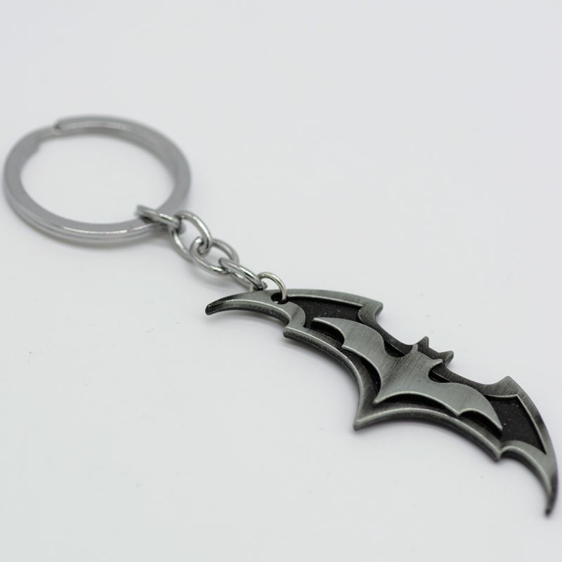 Alloy Bat Emblem Keychain Zinc Alloy Metal Batman Inspired