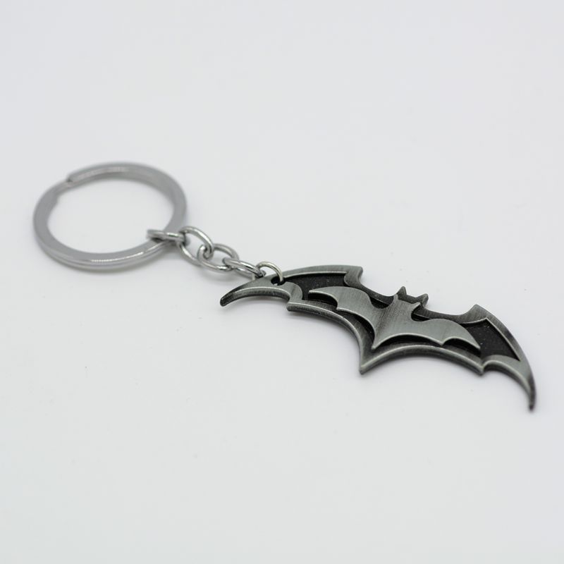 Alloy Bat Emblem Keychain Zinc Alloy Metal Batman Inspired 5