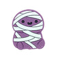 Silicone Focal Beads Mummy Purple Bandage Small Mummy
