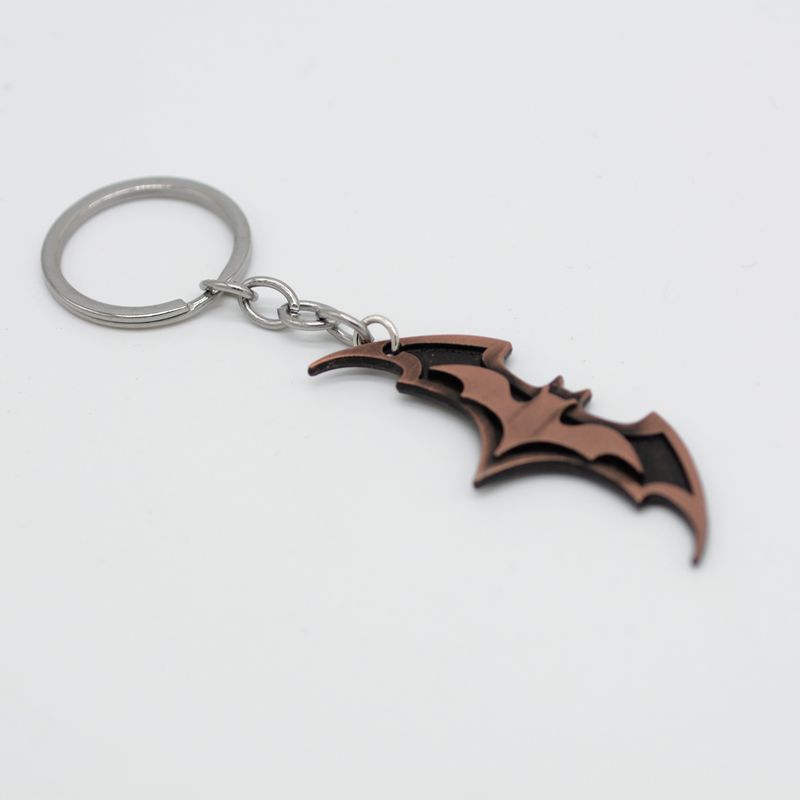 Alloy Bat Emblem Keychain Zinc Alloy Metal Batman Inspired 3