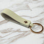 Leather Wristlet Keychain Minimalist Soft Hues Blush Navy 12