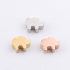 Stainless Steel Elephant Metal Beads 6mm 8mm Polished Mirror Surface 10pcs