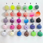 Gradient Bubblegum Beads 20mm Sparkling Crystalline Sugar Texture 50pcs