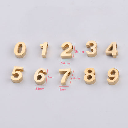 Stainless Steel Flat Metal Beads 8mm Glossy Mirror Surface 10pcs 2