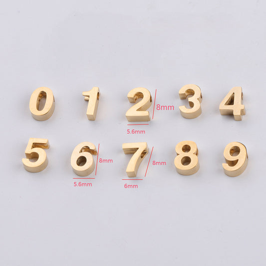 Stainless Steel Flat Metal Beads 8mm Glossy Mirror Surface 10pcs 2