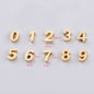 Stainless Steel Flat Metal Beads 8mm Glossy Mirror Surface 10pcs 2