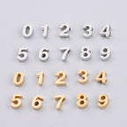 Stainless Steel Flat Metal Beads 8mm Glossy Mirror Surface 10pcs