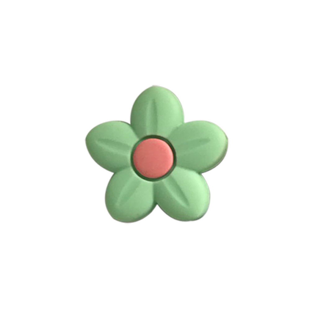 Silicone Focal Beads Flower Pastel Colors Center Dot 20pcs 10
