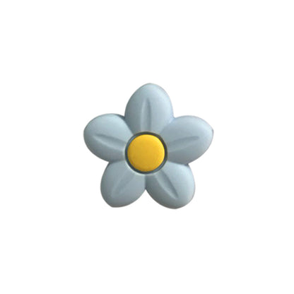 Silicone Focal Beads Flower Pastel Colors Center Dot 20pcs 8