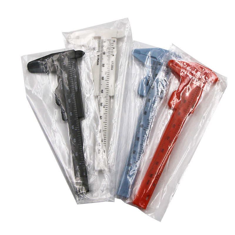 Dual Scale ABS Plastic Measuring Vernier Calipers 10cm 2pcs 5