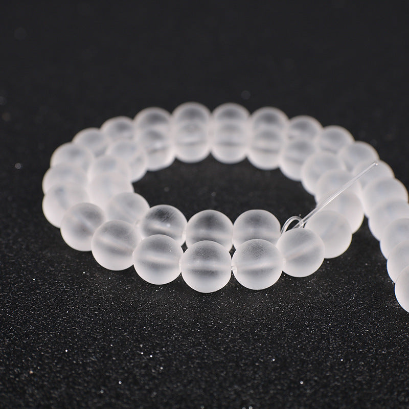 Color Transparent Glass Beads 4mm Vibrant Round Smooth 98pcs 9
