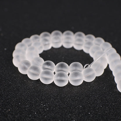 Color Transparent Glass Beads 4mm Vibrant Round Smooth 98pcs 9