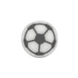 Silicone Focal Beads Football Soccer Ball Raised Pattern 20pcs