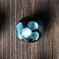 Lampwork Glass Beads Round 8-12mm Japanese Gold Foil 5pcs 9