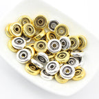 Alloy Flat Spacer Beads 6mm 8mm 10mm Tibetan Style 200pcs 5