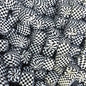 13.5mm Square Silicone Beads Printed Designs Mix 50pcs 18