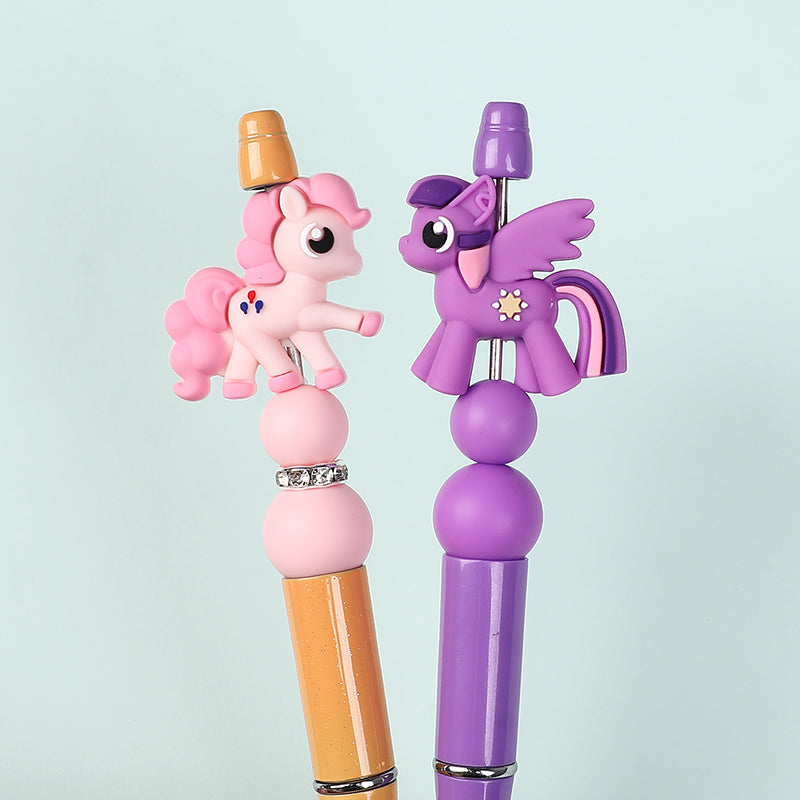 Silicone 3D Focal Beads My Little Pony Front Facing 20pcs 9