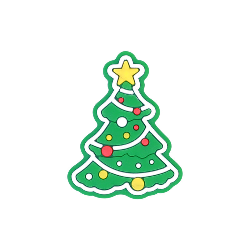 Silicone Focal Beads Christmas Santa Tree Bell Design 10pcs 7