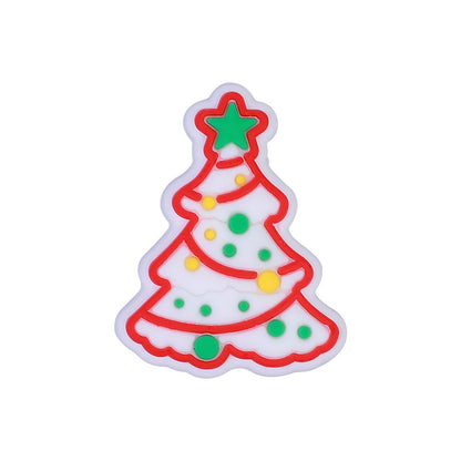 Silicone Focal Beads Christmas Santa Tree Bell Design 10pcs 8