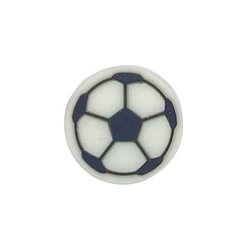 Silicone Focal Beads Football Soccer Ball Raised Pattern 20pcs