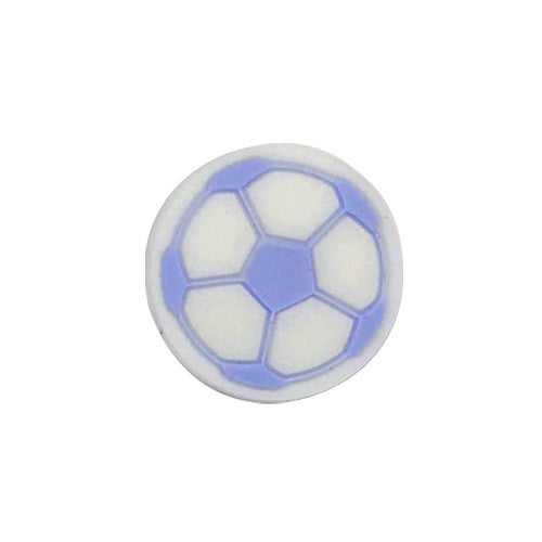 Silicone Focal Beads Football Soccer Ball Raised Pattern 20pcs