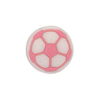 Football Soccer Ball Silicone Focal Beads Wholesale, Raised Panel Pattern Round Sports