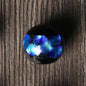 Lampwork Glass Beads Round 8-12mm Japanese Gold Foil 5pcs 8