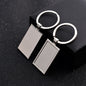 Creative Stainless Steel Blank Keychain Durable Zinc Alloy for Men 11