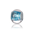 Glass Spacer Beads 14mm Transparent Glitter Powder Large Hole 20pcs 3