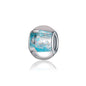 Glass Spacer Beads 14mm Transparent Glitter Powder Large Hole 20pcs 6