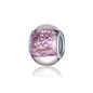 Glass Spacer Beads 14mm Transparent Glitter Powder Large Hole 20pcs 11