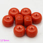 Imitation Coral Barrel Resin Beads 6-22mm Warm Reddish Orange 100pcs 10
