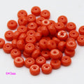 Imitation Coral Barrel Resin Beads 6-22mm Warm Reddish Orange 100pcs 6