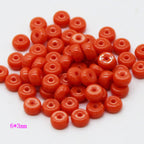 Imitation Coral Barrel Resin Beads 6-22mm Warm Reddish Orange 100pcs 6