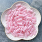Acrylic Tube Beads 8x20mm Pastel Marbled Soft Glow 10pcs 15