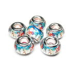 Christmas Pattern Resin Spacer Beads 14mm Mixed Designs 100pcs