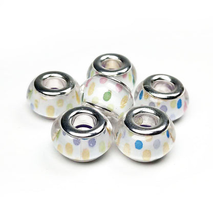 Christmas Pattern Resin Spacer Beads 14mm Mixed Designs 100pcs 6