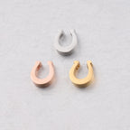 Stainless Steel Horseshoe Metal Beads 8mm Glossy Color Retaining 10pcs