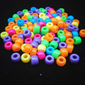Colorful Large Hole Acrylic Beads 6mm x 9mm Plastic 500pcs 3