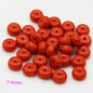 Imitation Coral Barrel Resin Beads 6-22mm Warm Reddish Orange 100pcs 7